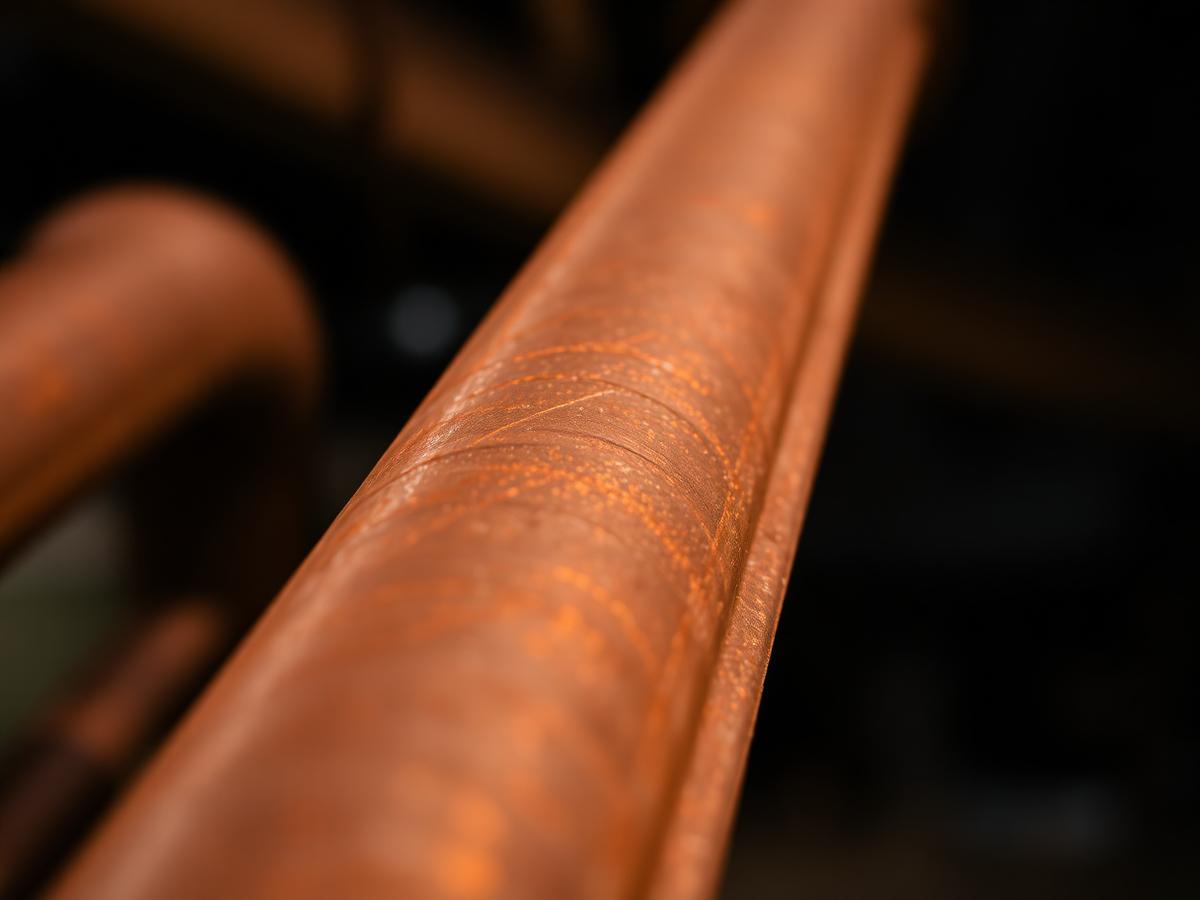 Close-up of TMT bar ribs stocked at DB Steel Hub, Cuttack